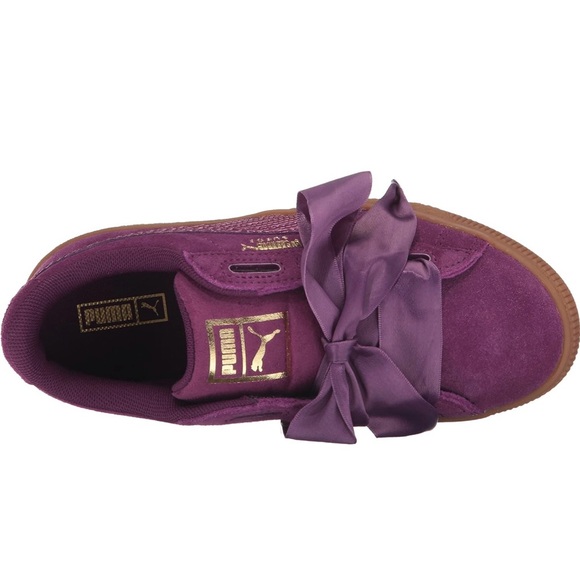 Kids Puma Purple Suede Sneakers - Picture 13 of 13
